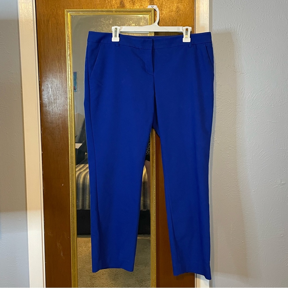 Express Columnist Ankle Pant Royal Blue, Size 12